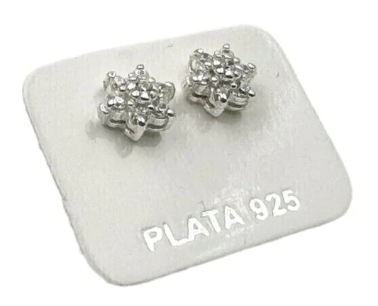 Aros Roseta Plata 925