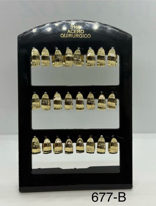 677-B colgante de acero dorado