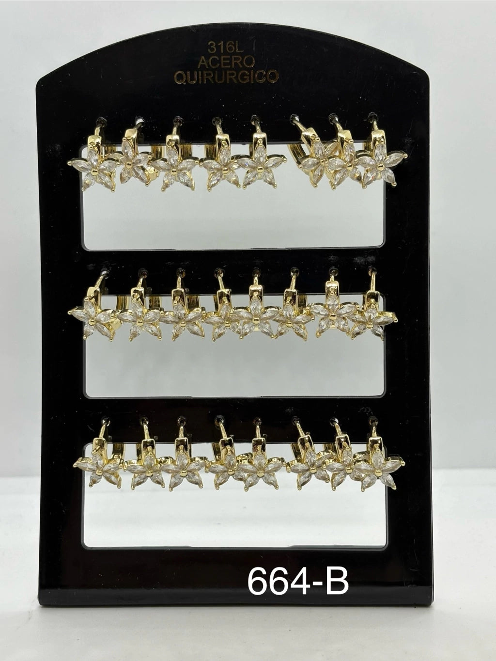 664-B colgante de acero dorado