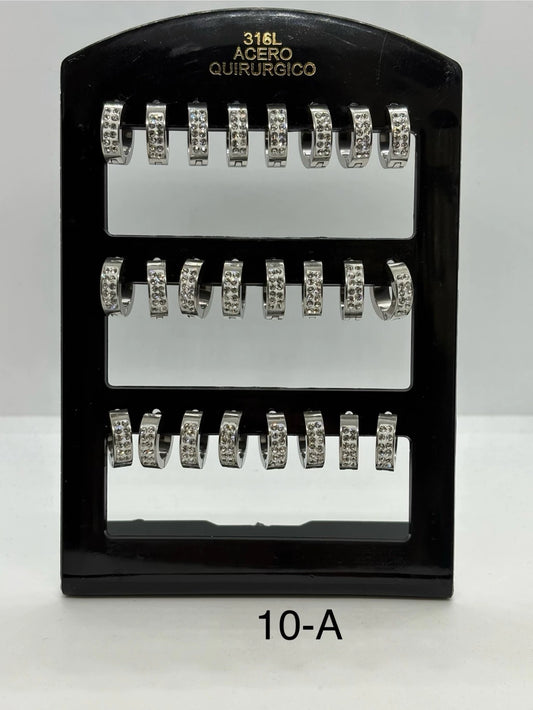 10-A colgante de acero plateado