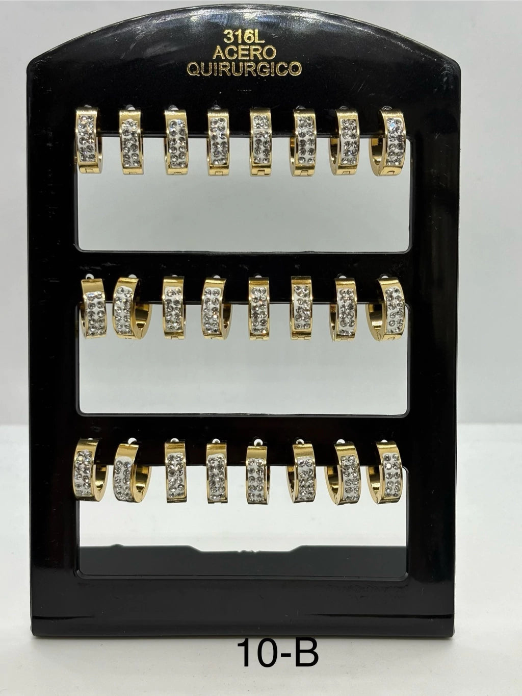 10-B colgante de acero dorado