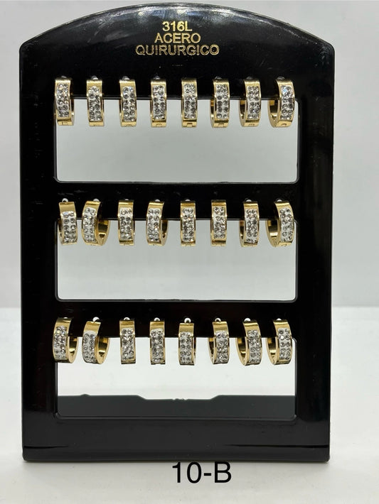 10-B colgante de acero dorado