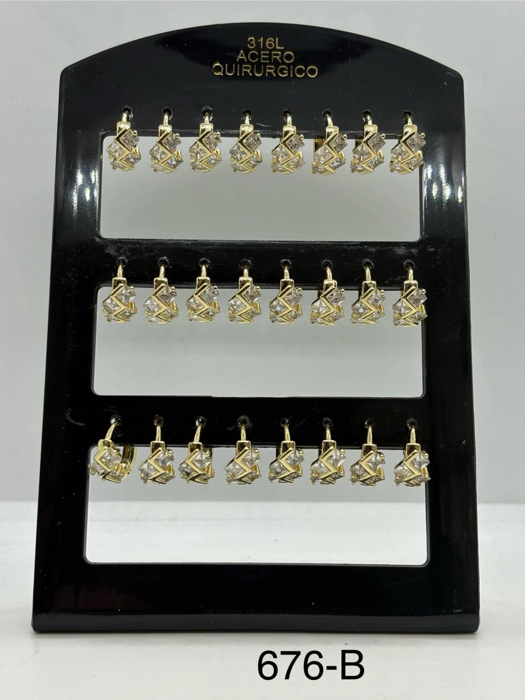 676-B colgante de acero dorado