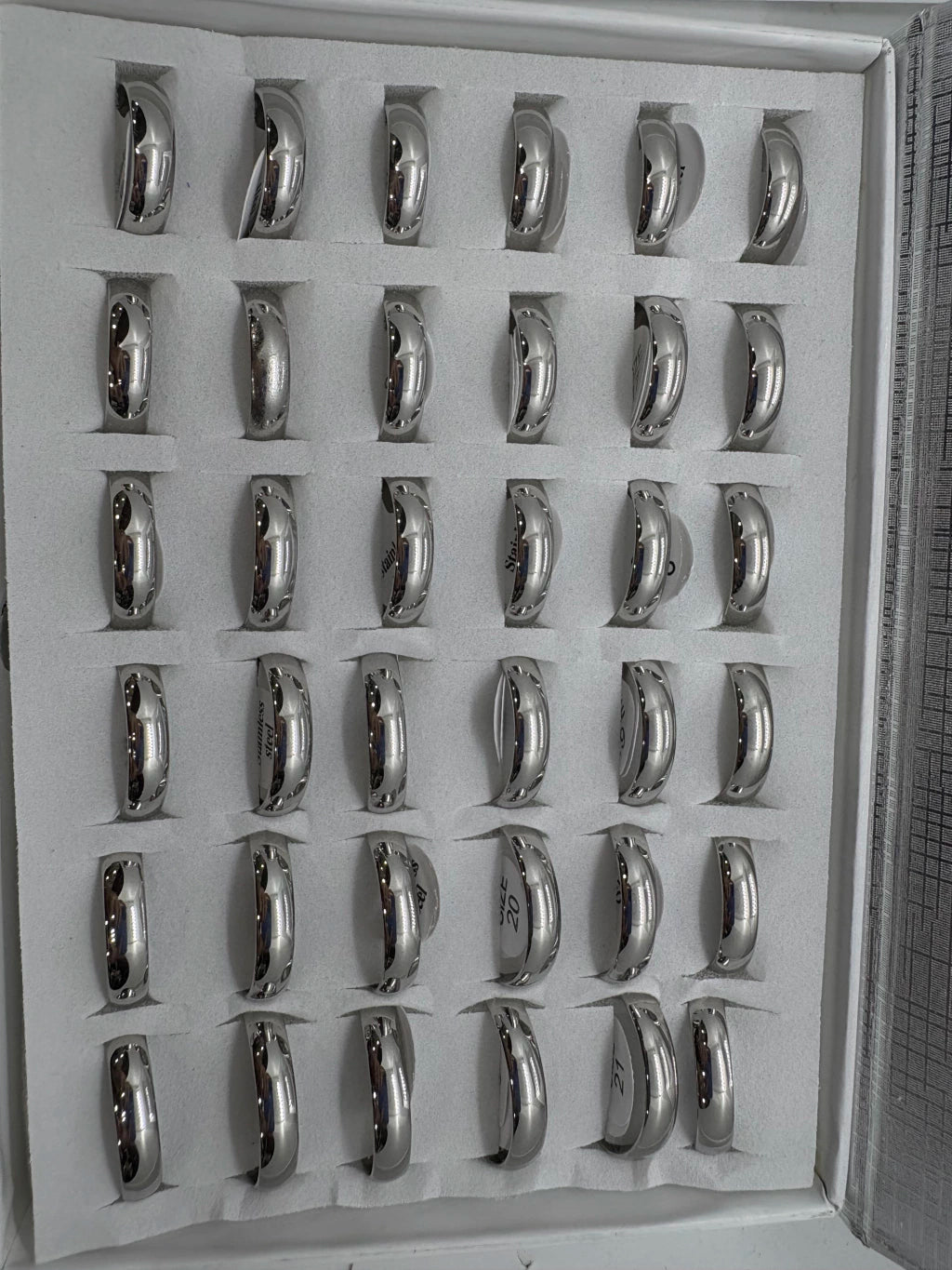 Anillos lisos de acero (36 UNIDADES) 5mm