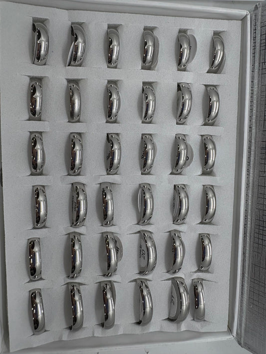 Anillos lisos de acero (36 UNIDADES) 5mm