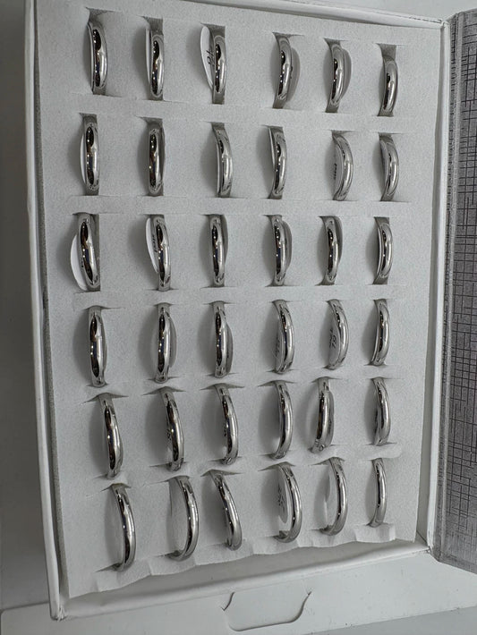 Anillos lisos de acero (36 UNIDADES) 3mm