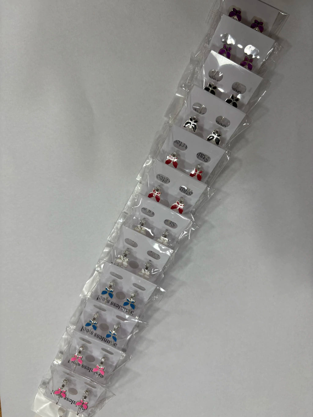 Aritos de acero blanco x12 (5)
