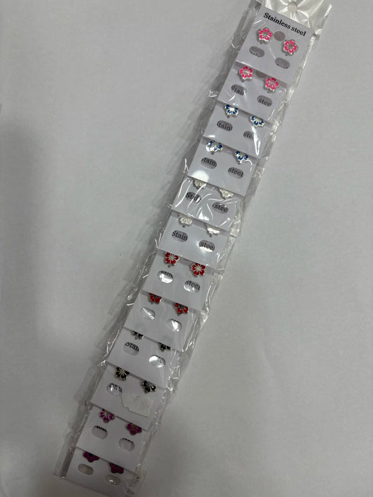 Aritos de acero blanco x12 (3)