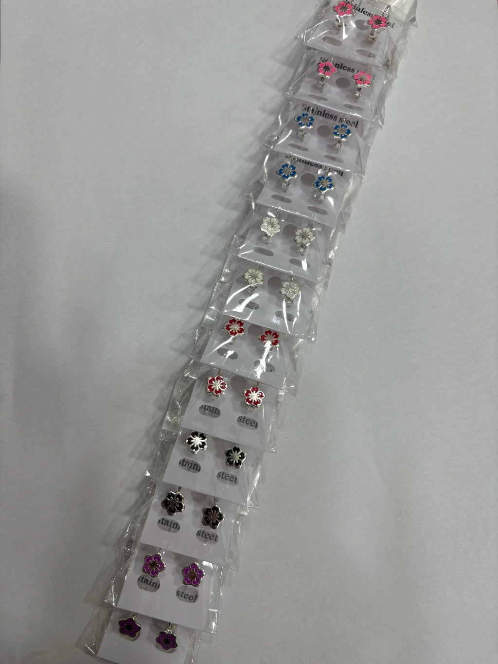 Aritos de acero blanco x12 (4)