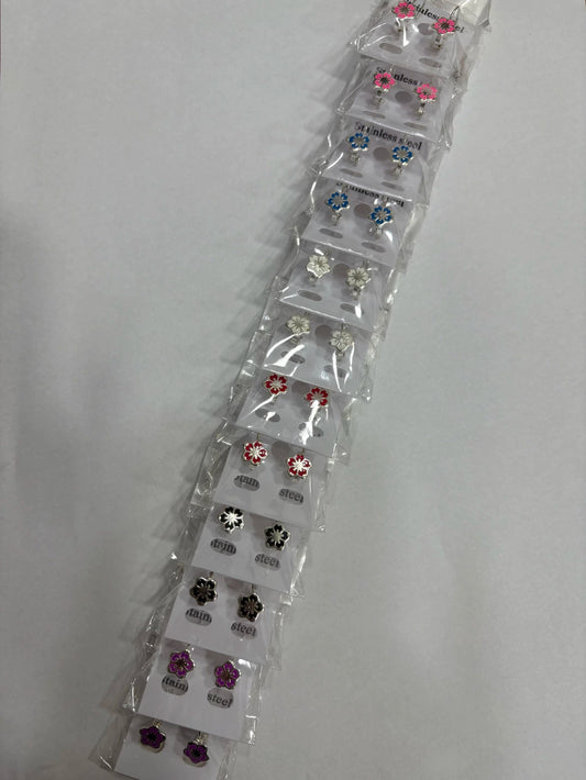 Aritos de acero blanco x12 (4)