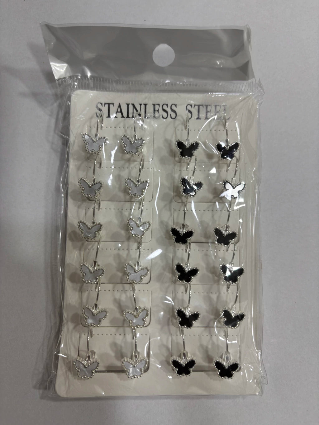 Aritos de acero blanco x12 (7)