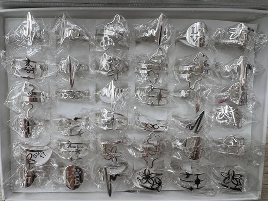 -693C anillos acero blanco x36