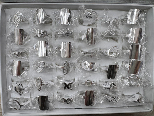 -696C anillos acero blanco x36