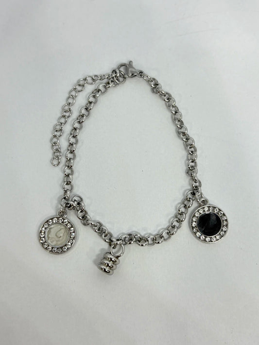 Pulsera de acero con strass