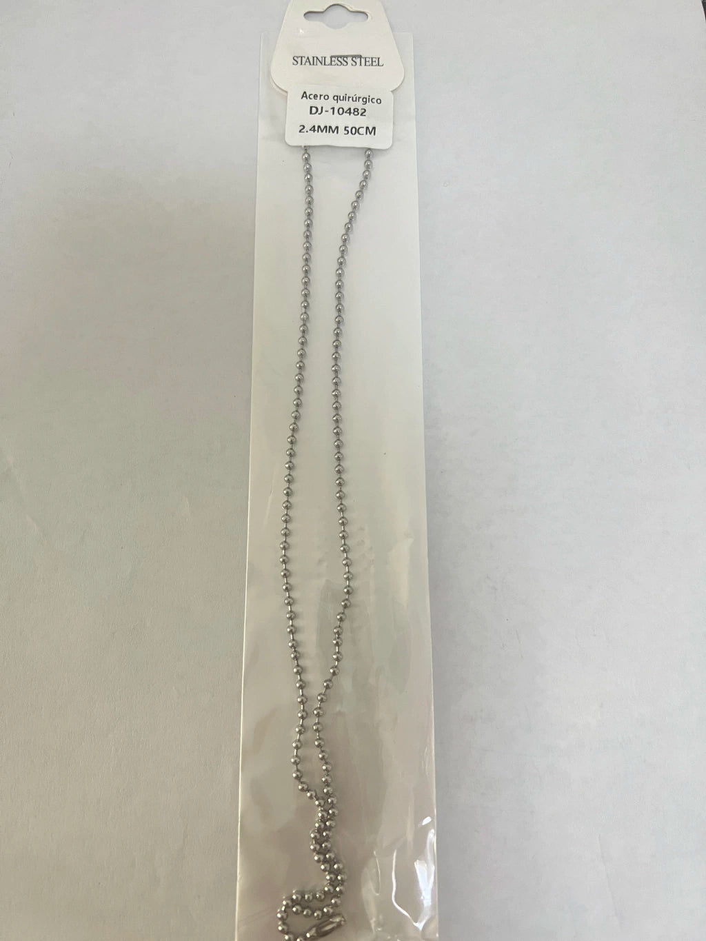 10482 2.4mm 50cm Cadena de acero
