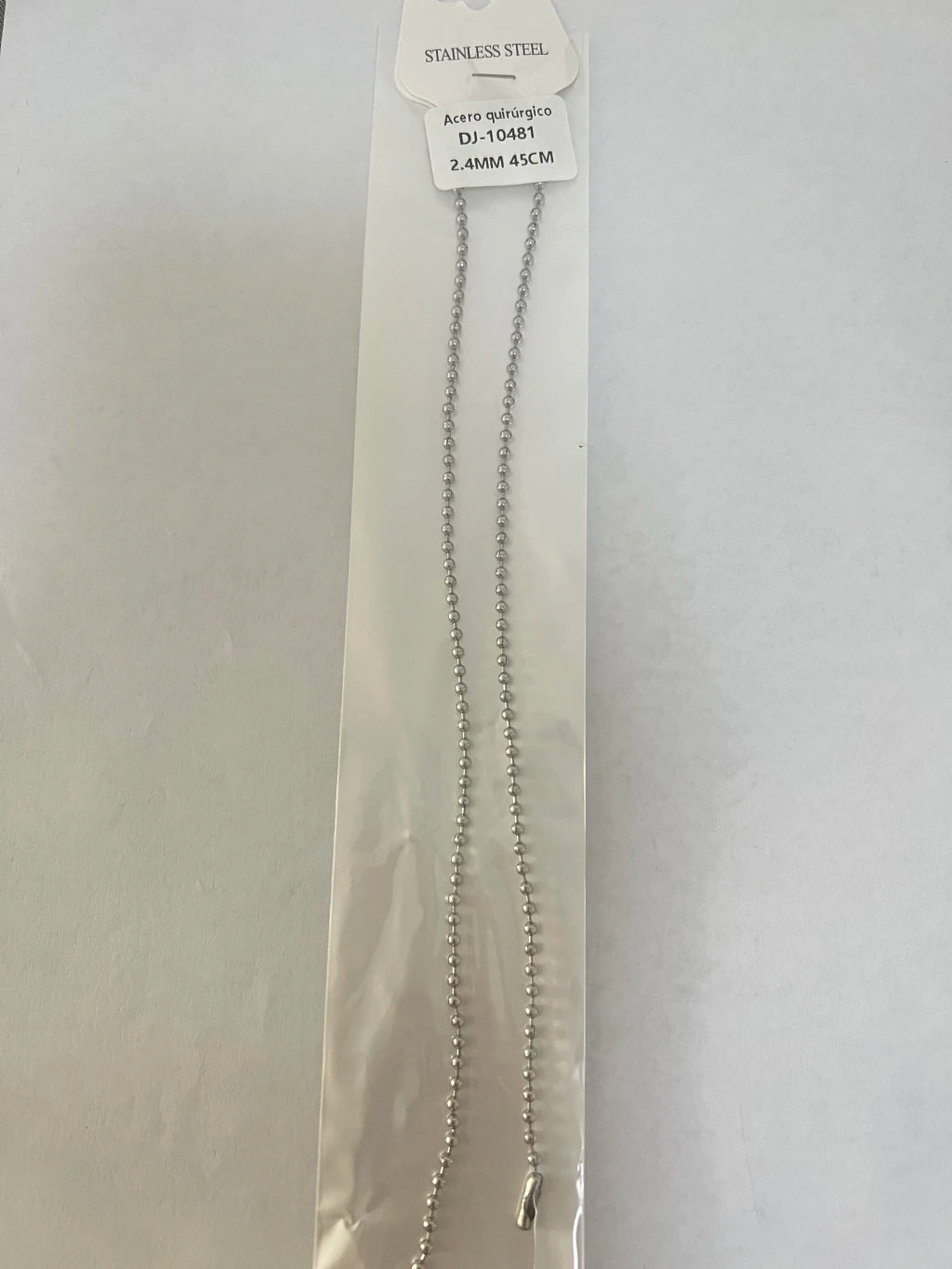 10481 2.4mm 45cm Cadena de acero