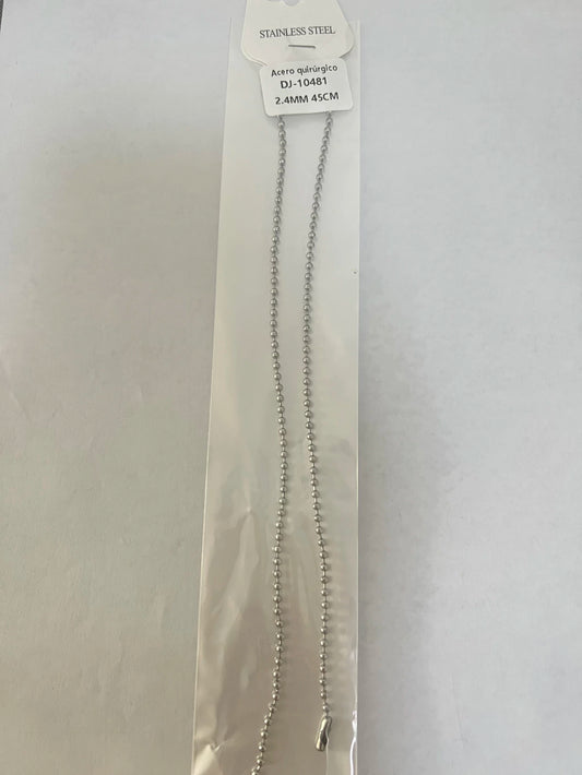 10481 2.4mm 45cm Cadena de acero