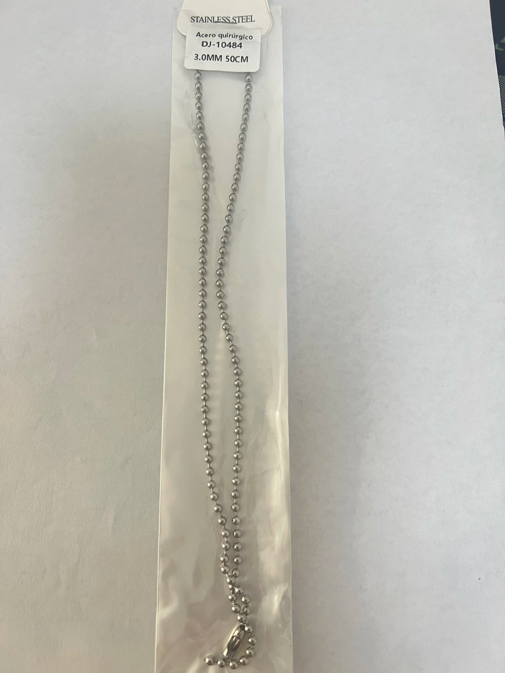 10484 3.0mm 50cm Cadena de acero