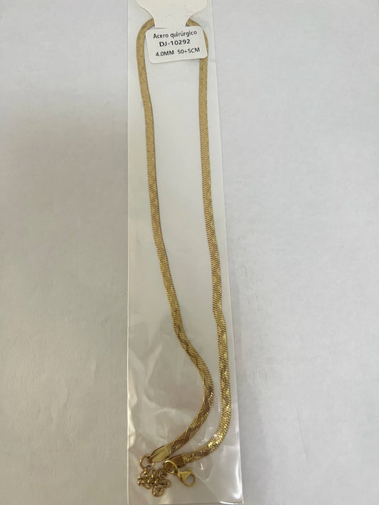 10292 4.0mm 50+5cm Cadena de acero dorado