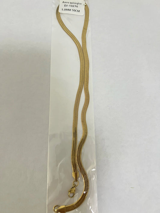 10276 5.0mm 50cm Cadena de acero dorado