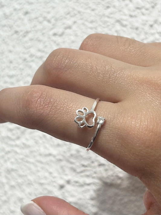 Anillo Huella c/piedra AN27