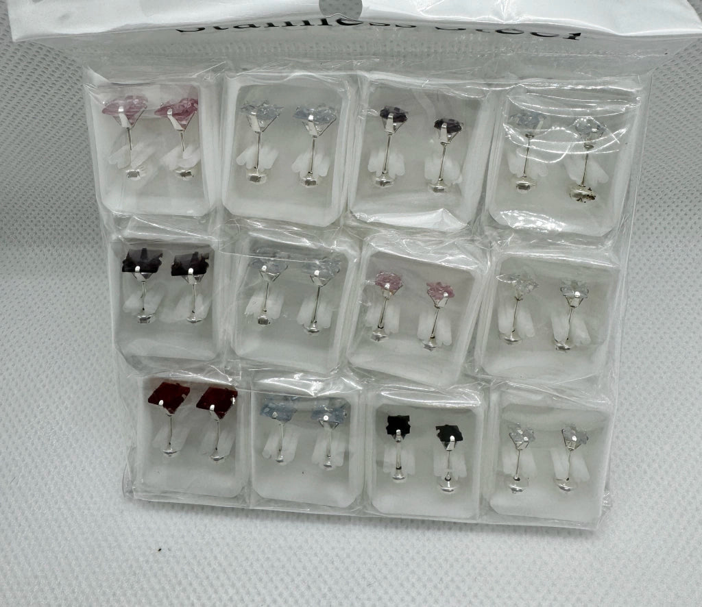 -67C Abridor acero blanco forma diamante X12