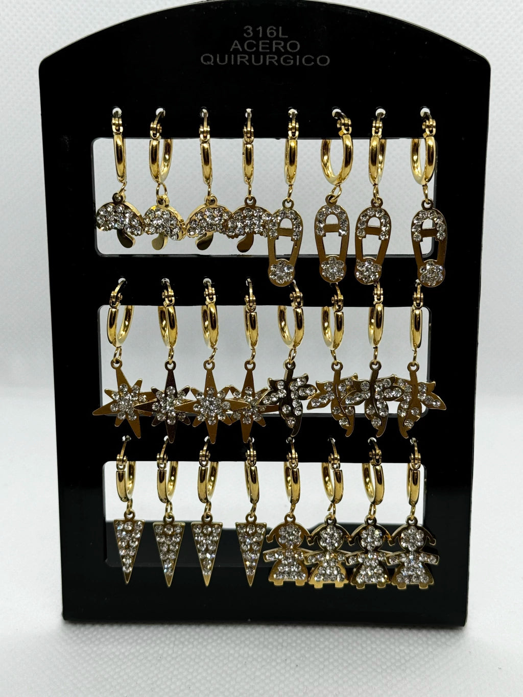 -86B Arito por pack con colgante acero dorado X12