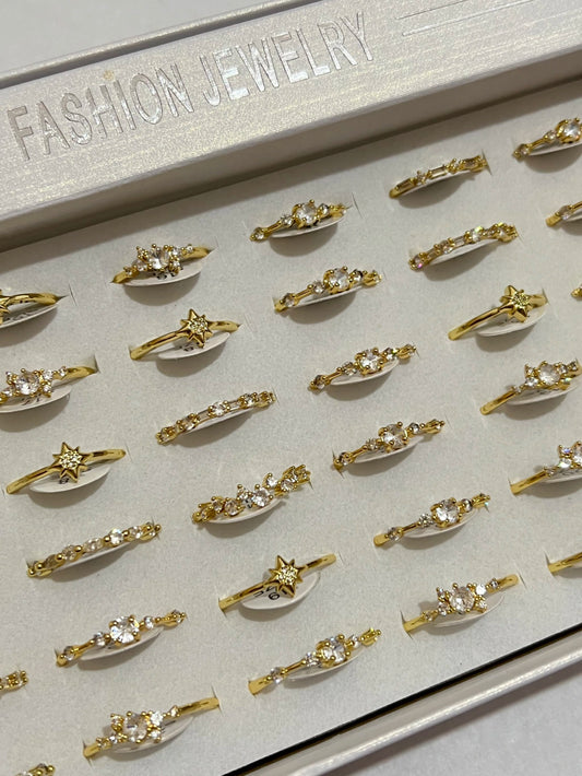 30002B anillos en dorado