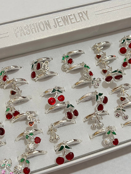 300011C anillos en blanco de cereza