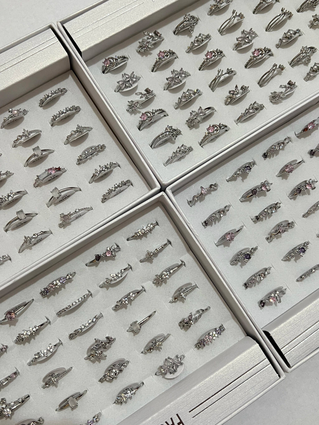 30003A anillos en plateado