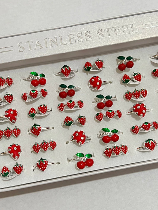 30009C anillos en blanco de cereza