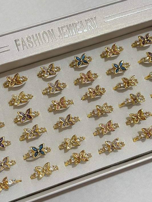 30004B anillos en dorado