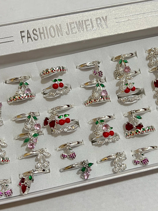 300012C anillos en blanco de cereza