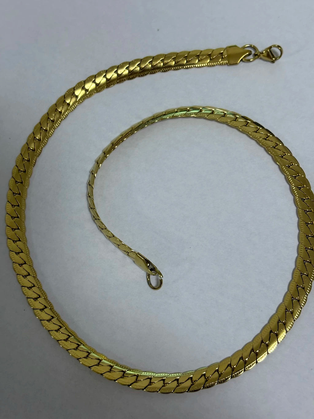 10362 1.8mm 50cm Collar de acero dorado