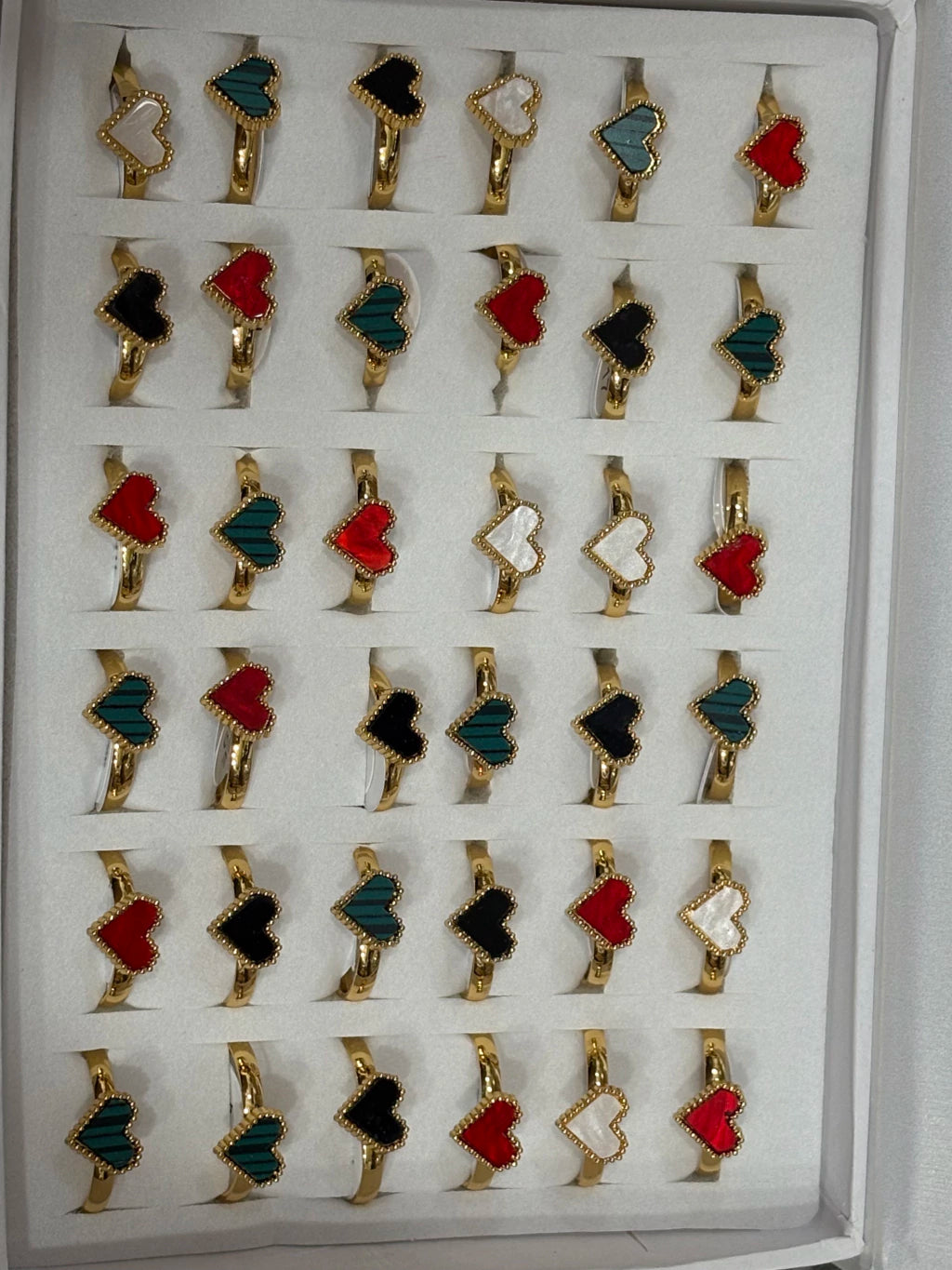 30152-1 Anillos de acero dorado