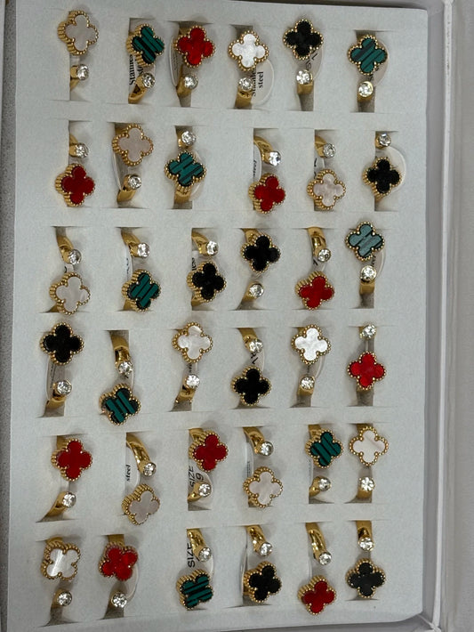30158-1 Anillos de acero dorado
