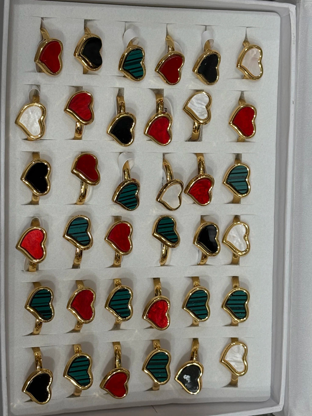 30153-1 Anillos de acero dorado