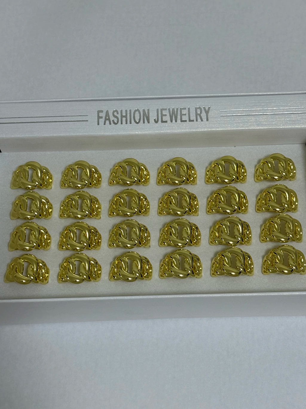 81286 Anillos dorados ajustables