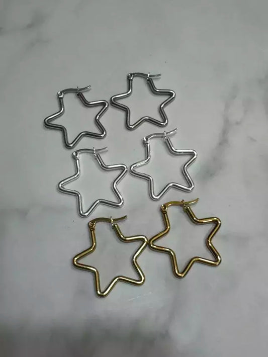 Aros acero quirúrgico estrella X docena
