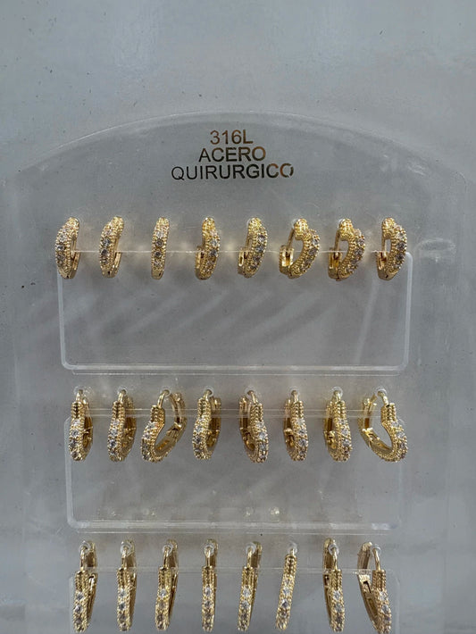 #631B aros acero dorado.