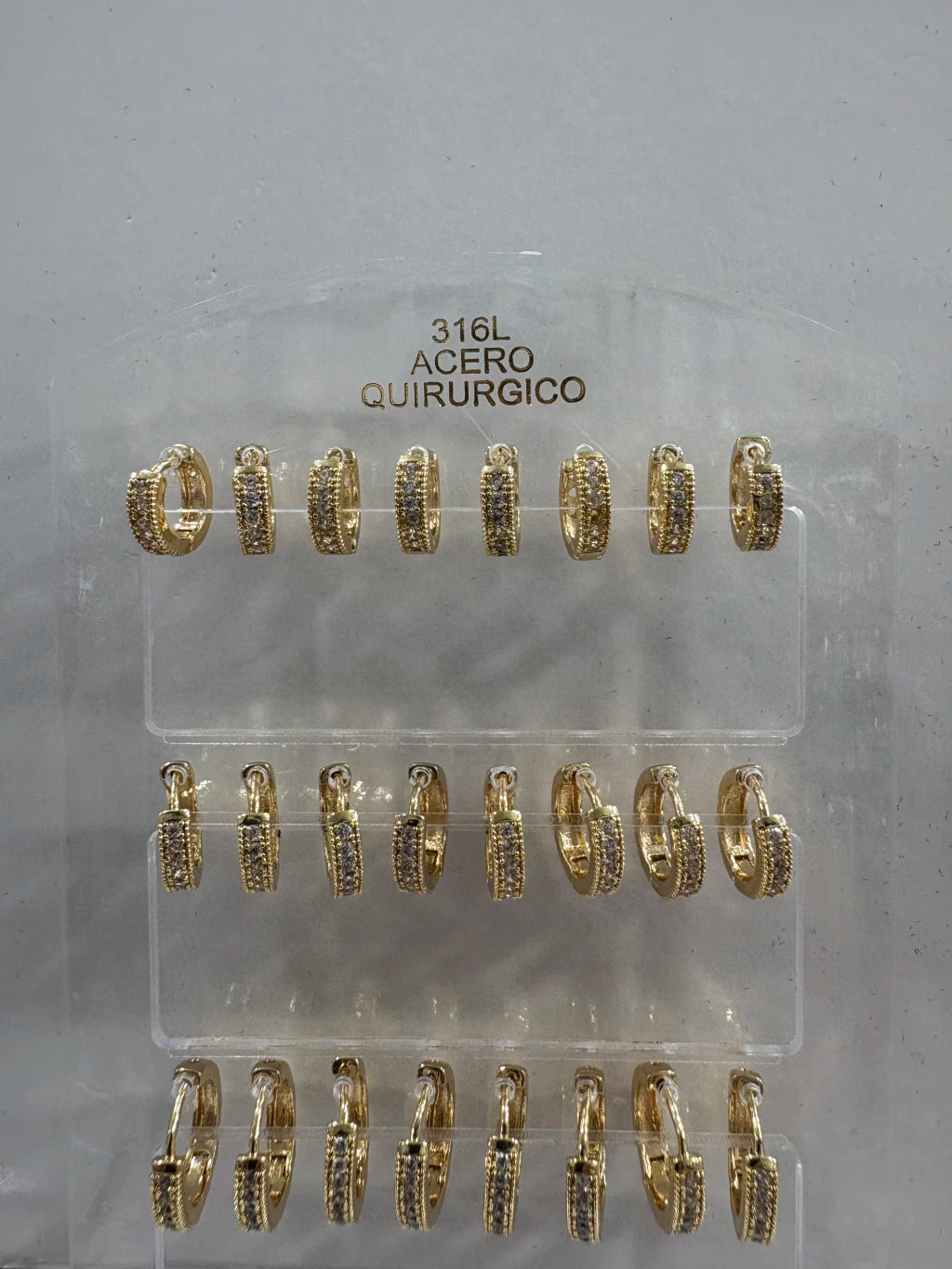 #626B aros acero dorado.