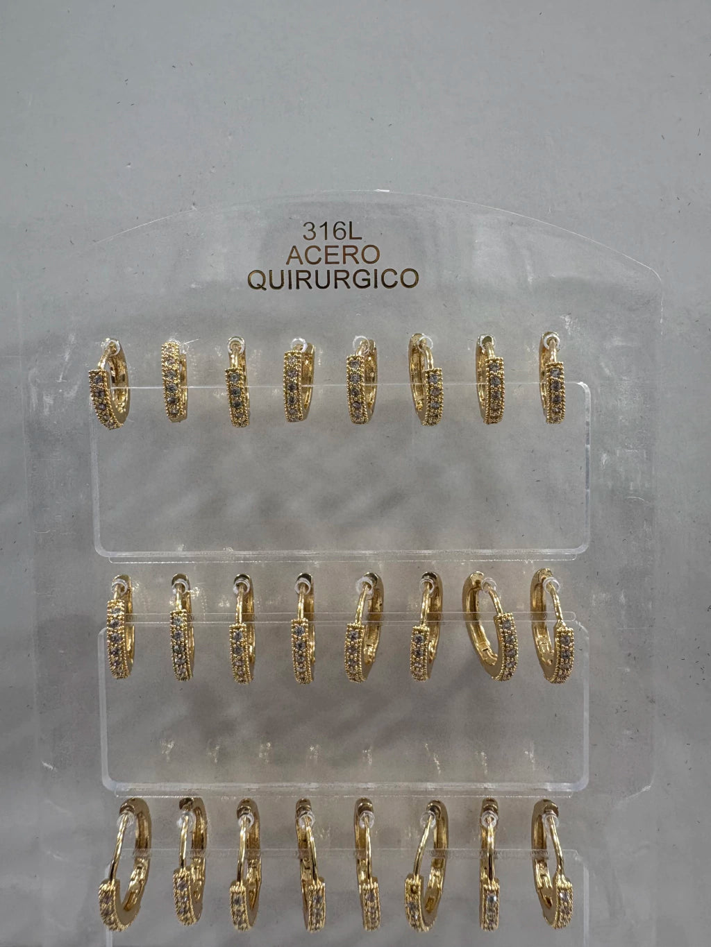 #628B aros acero dorado.