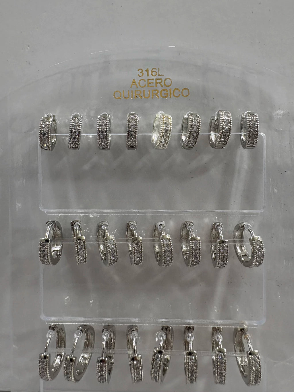#626A aros acero plateado.