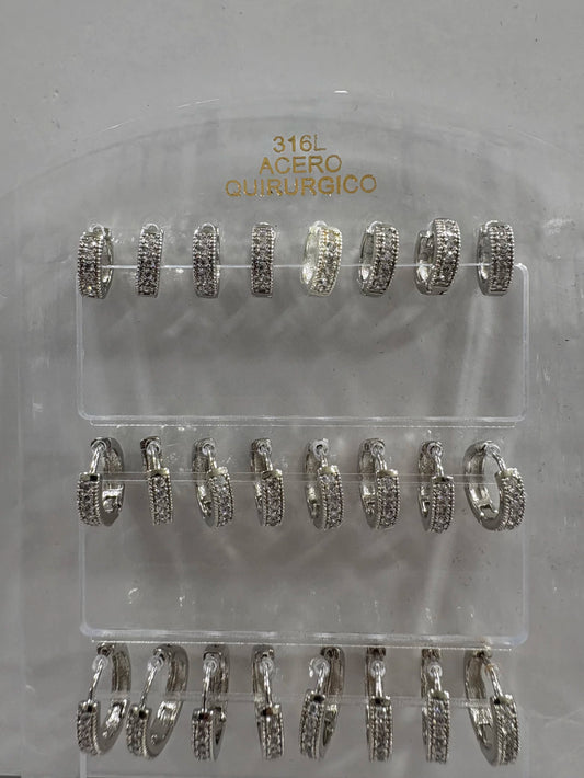 #626A aros acero plateado.