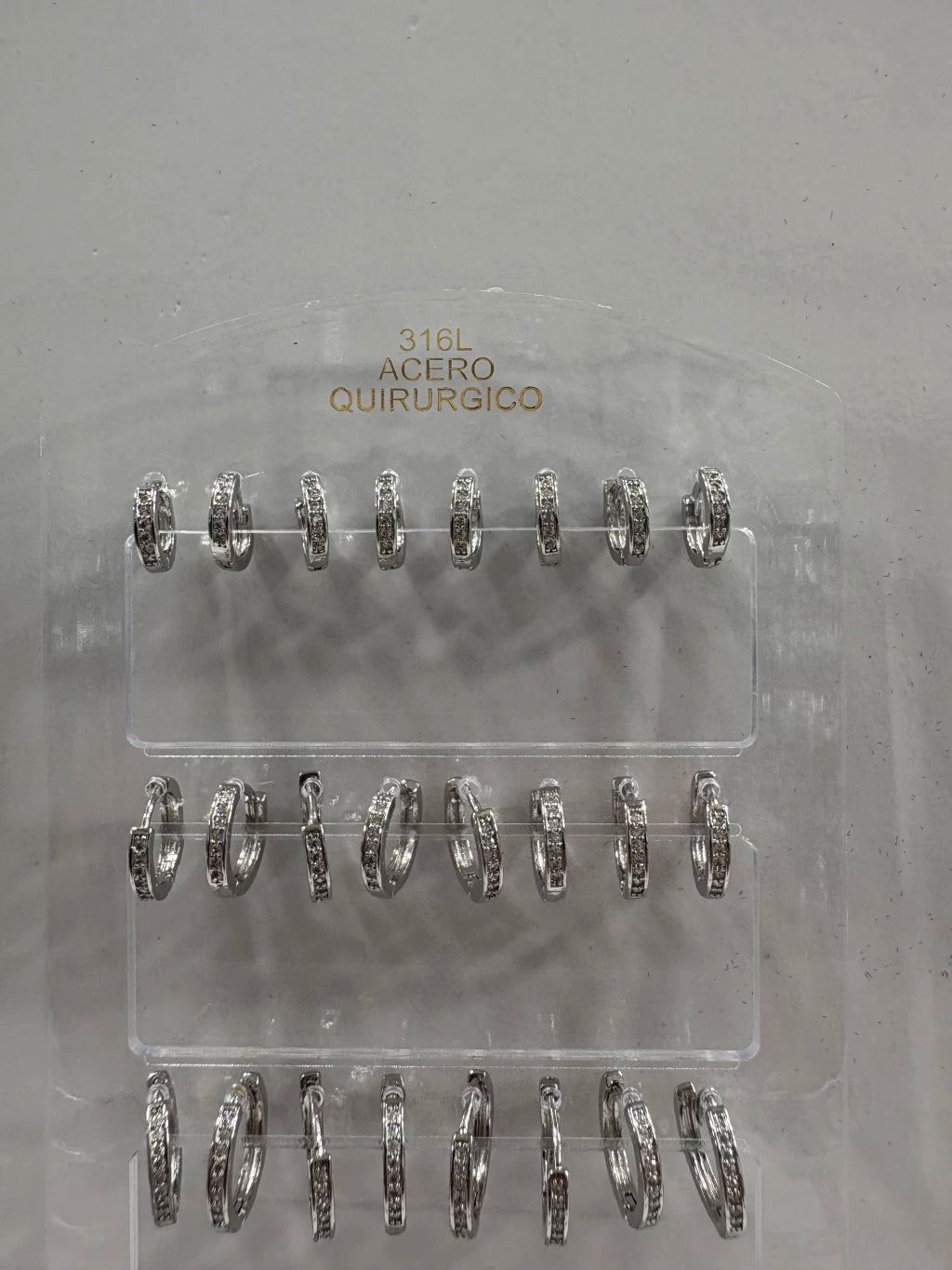 #630A aros acero plateado.