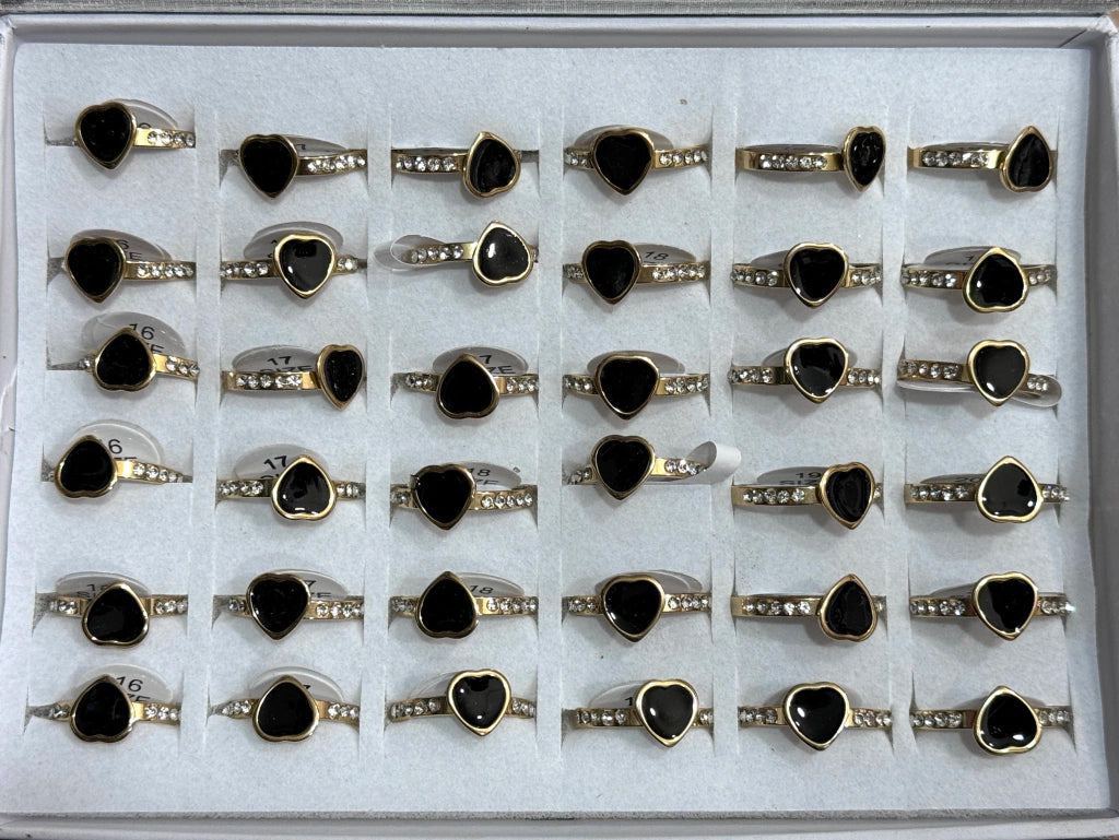 -35B Anillos por caja acero dorado