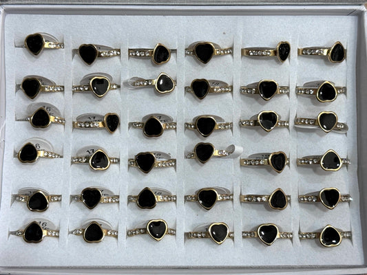 -35B Anillos por caja acero dorado