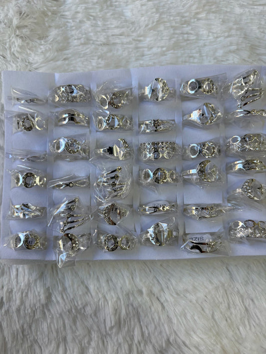 #743C anillos acero blanco