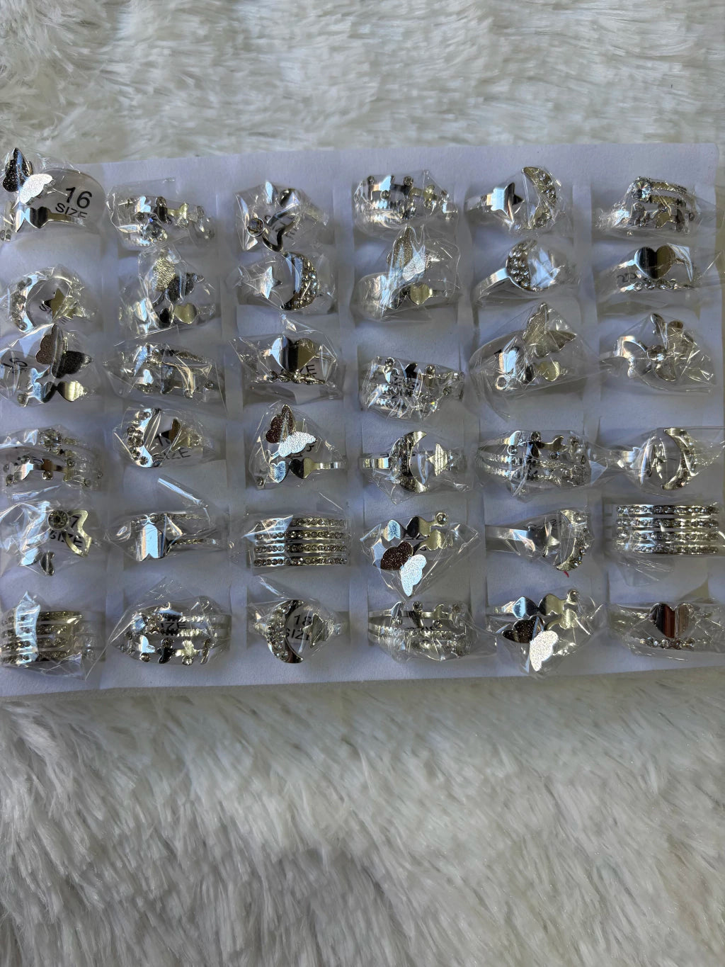 #722C anillos acero blanco