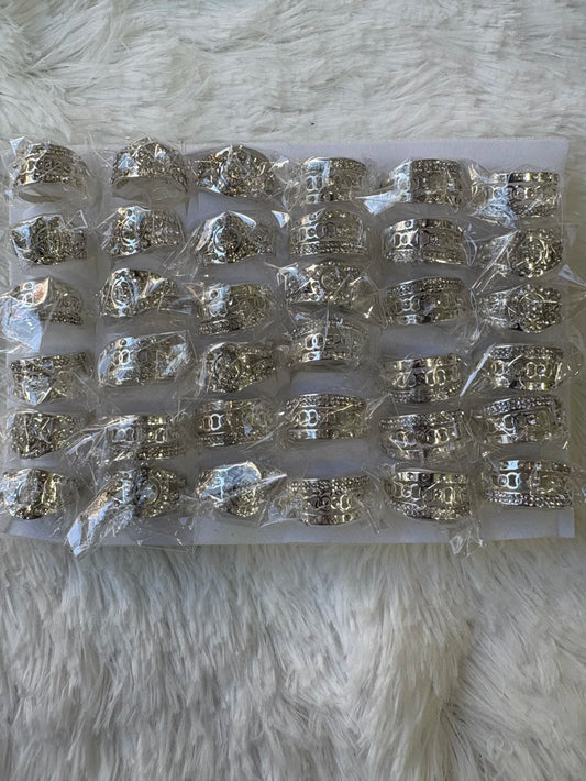 #333C anillos acero blanco